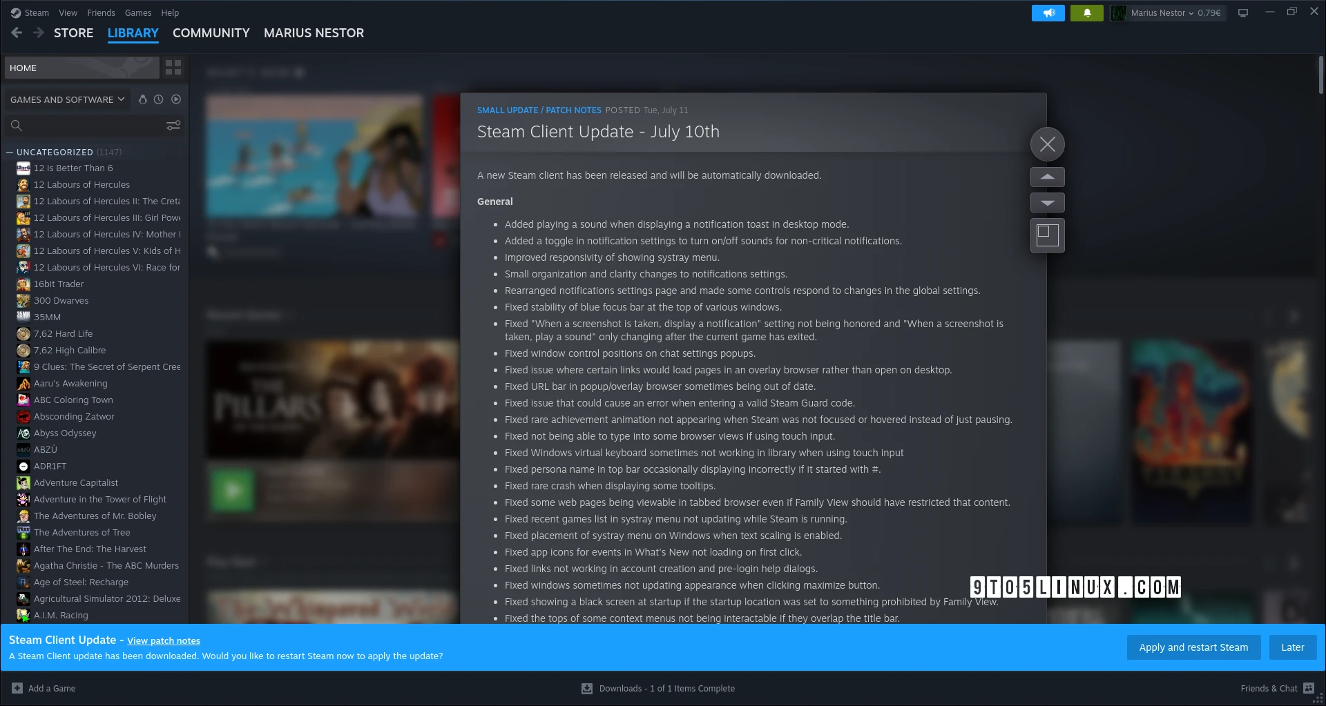 Steam Client Linux Stability