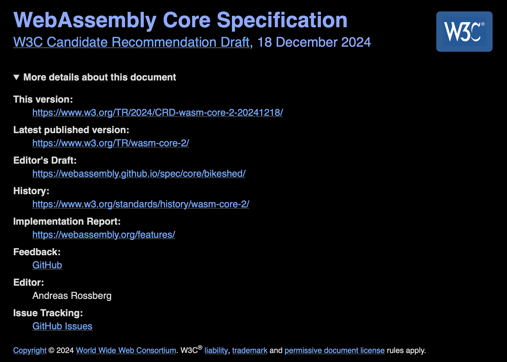 Wasm 2.0 Completed - WebAssembly