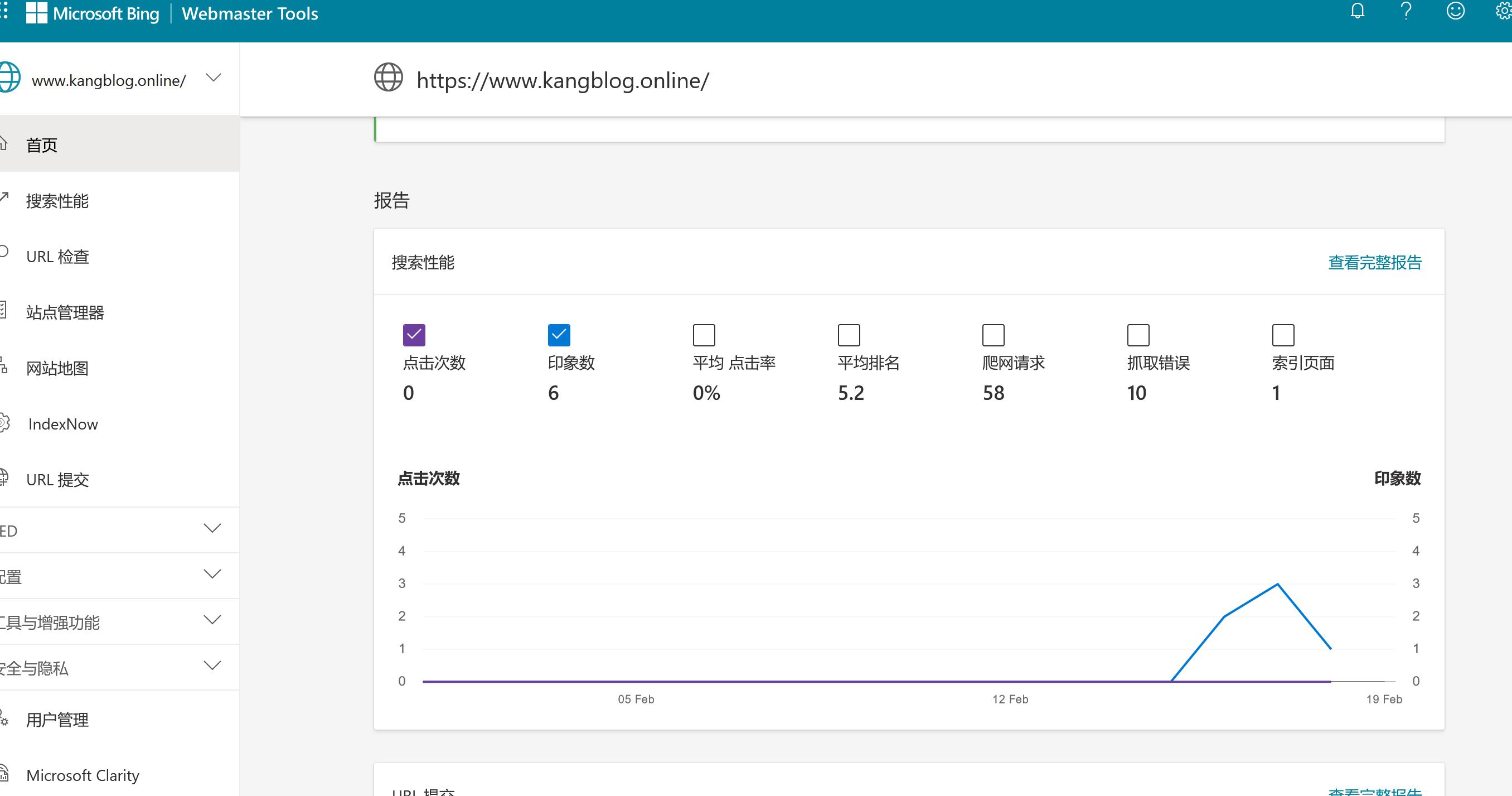 bing 站点分析