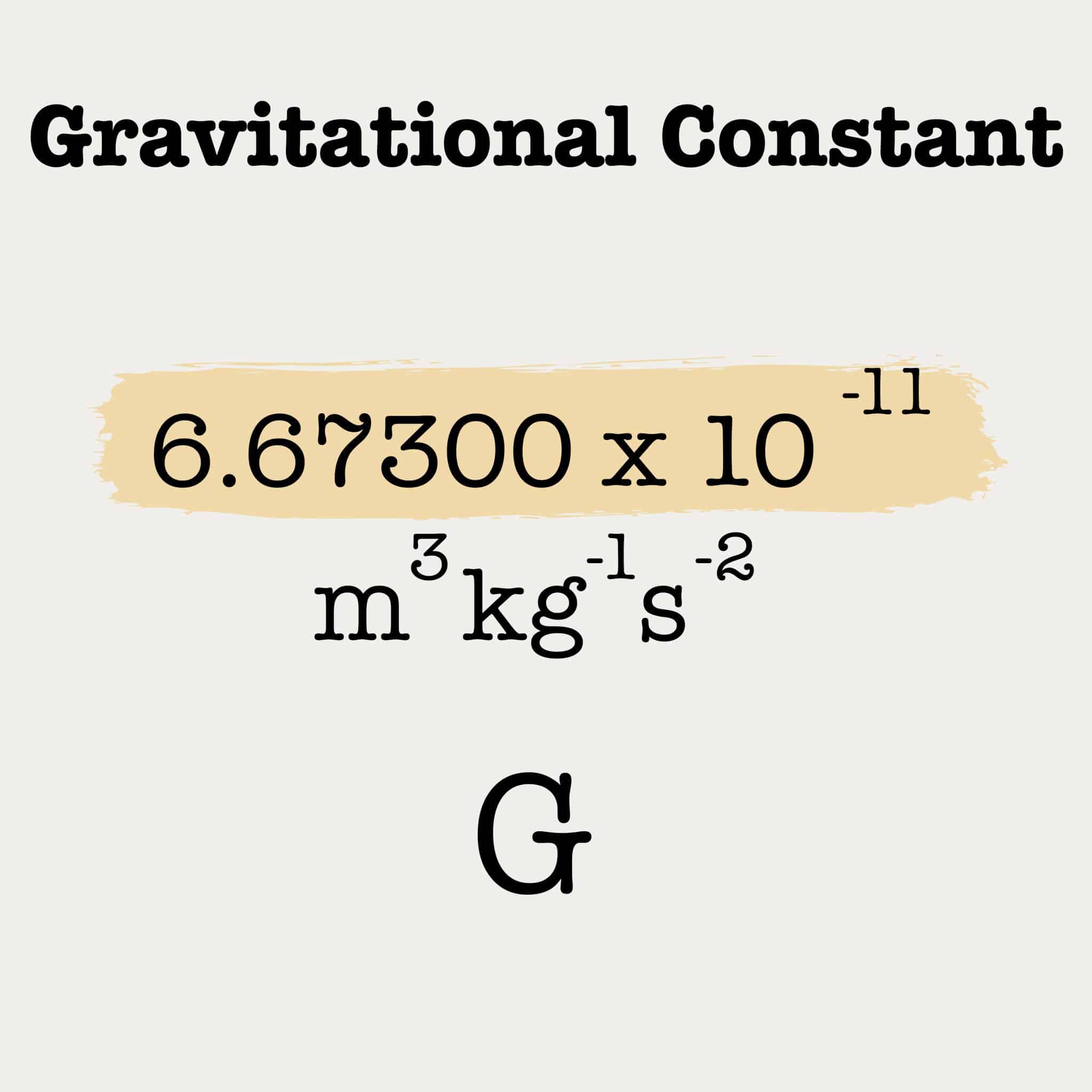 Gravitational Constant (G)