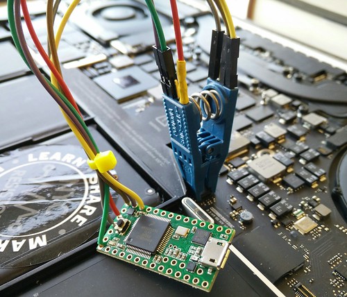 SPI Flash ROM 测试夹 Teensy