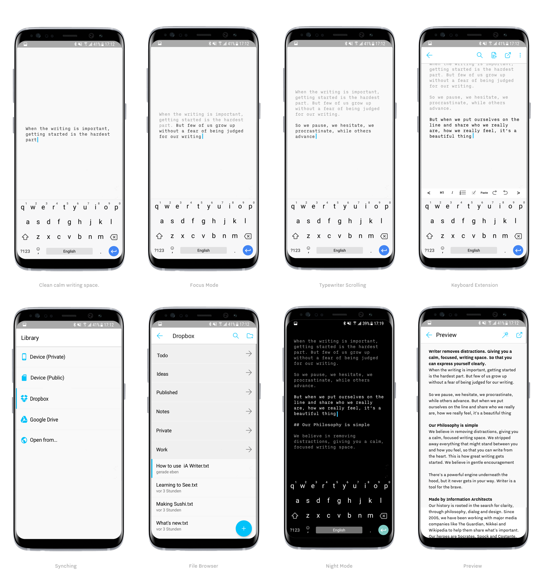 IA Writer for Android Oreo