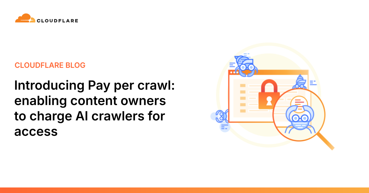 Cloudflare pay per crawl 示意图