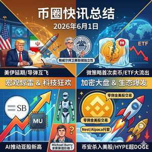 微策略打破“永不卖币”神话!BTC失守7.2万ETF创纪录流出,美伊导弹互飞和谈延期,币安杀入美股BNB突破700美元,HYPE暴涨市值超越狗狗币,《大空头》原型看衰SpaceX
