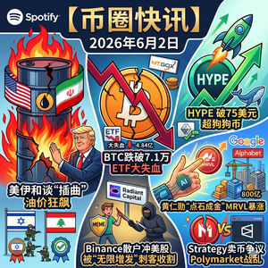 美伊和谈“小插曲”油价狂飙!BTC跌破7.1万ETF大失血,Strategy首度卖币引爆Polymarket争议,HYPE破75美元市值超狗狗币,黄仁勋“点石成金”MRVL暴涨,币安炒美股遇“无限增发”刺客