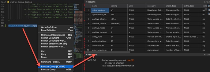 VS Code PostgreSQL IDE