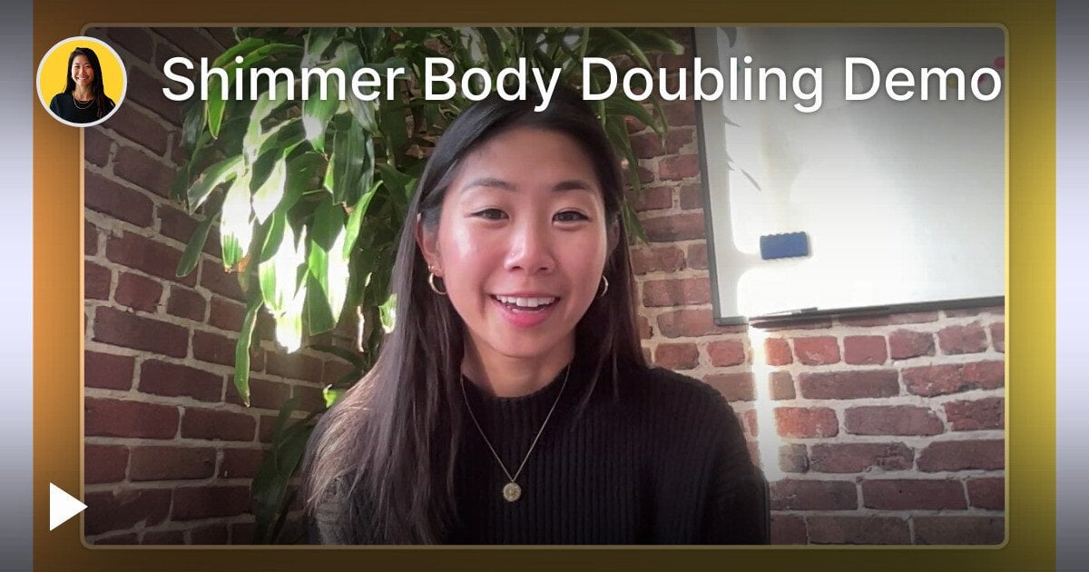 Shimmer ADHD-adapted body doubling