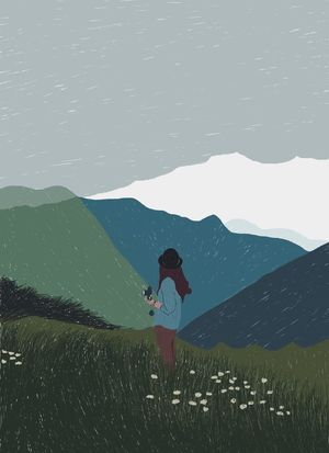 她收集天空的碎片,拼凑孤独