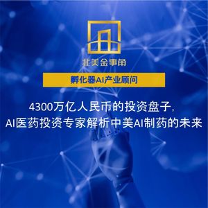 190.4300亿人民币的投资盘子，AI医药投资专家解析中美AI制药的未来