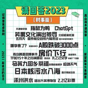 请回答2023：年度热点事件回顾（时事篇）