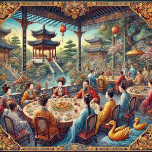 【红楼梦】第四十回：史太君两宴大观园 金鸳鸯三宣牙牌令