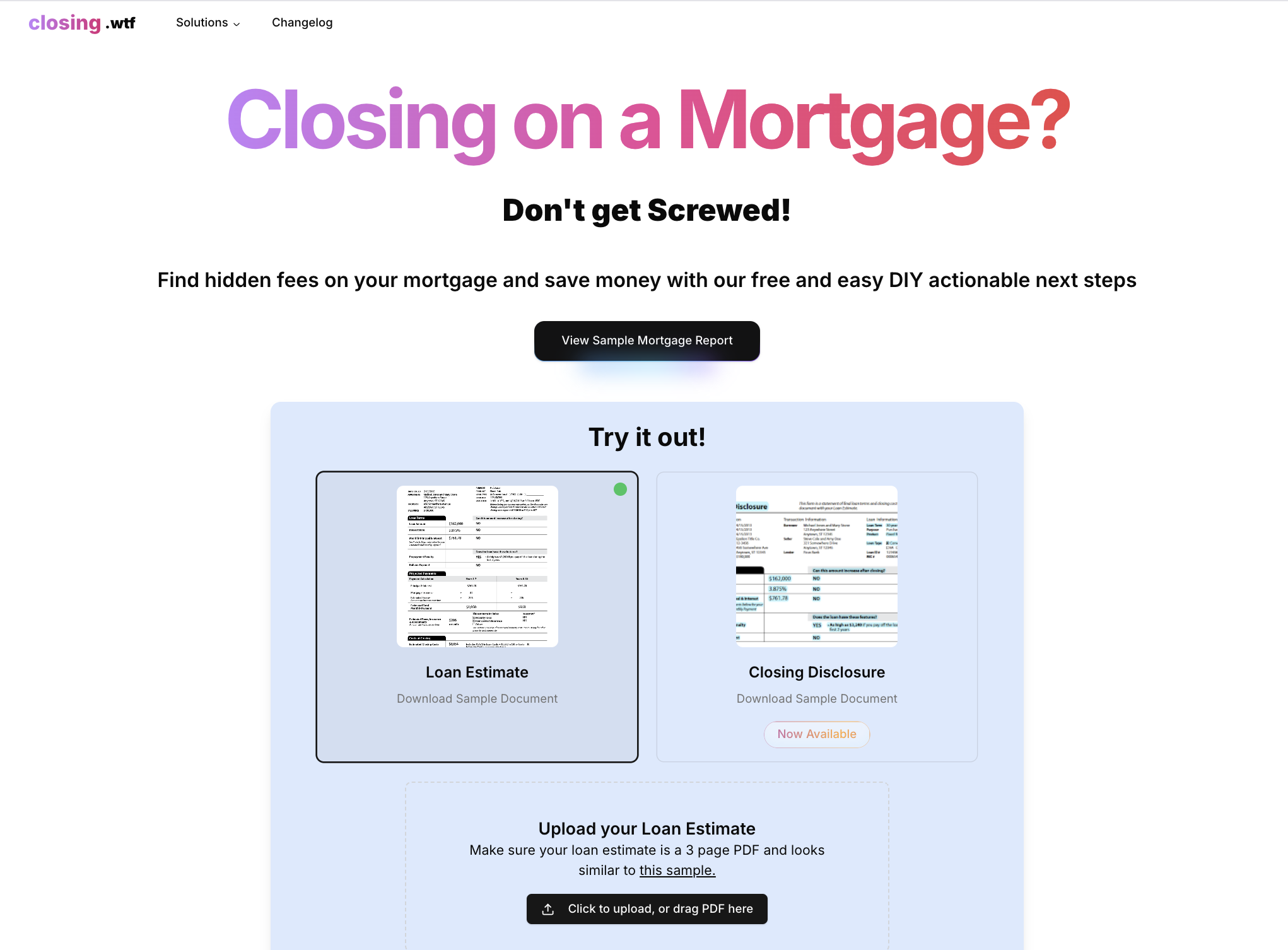 mortgage analysis tool