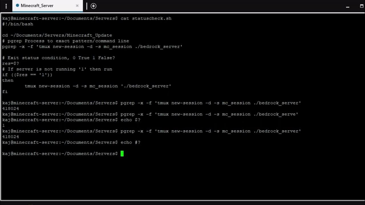 Bash 脚本搭建 Minecraft 服务器