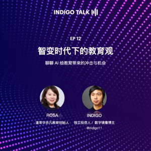 INDIGO TALK / - 智变时代下的教育观 EP12