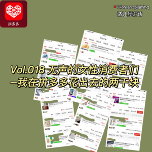 018. 无声的女性消费者们—我在拼多多花的两千块