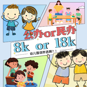 Vol.01 公办 or 民办，8k or 18k，幼儿园该如何选？