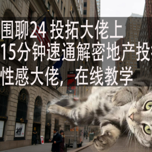 #24上 投拓大佬在线教学！15min解密地产投拓行业