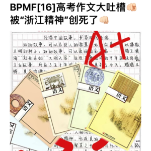 [16]高考作文大吐槽：被“浙江精神”创死了