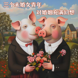 11.三个未婚女青年对婚姻充满幻想