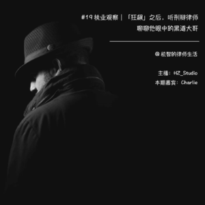 #19 执业观察 |「狂飙」之后，听刑辩律师聊聊他眼中的黑道大哥