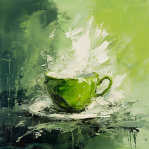 S3E95 Doug's drink 一杯冒着热气的绿茶