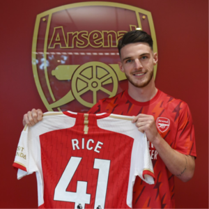 原来年年卖队长，今年开始买队长——阿森纳夏窗第三签(Declan Rice 41)