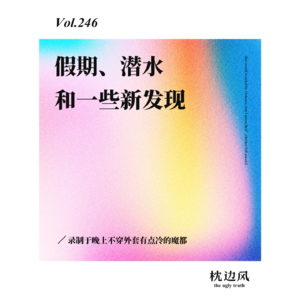 vol.246 假期、潜水和一些新发现