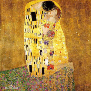 克林姆特象征主义画作《吻》，表达了爱情里的情欲还是死亡？