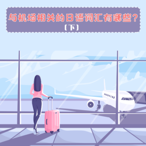 与机场相关的日语词汇有哪些？（下）