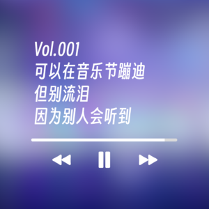 Vol.001 可以在音乐节蹦迪，但别流泪，因为别人会听到！