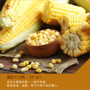 EP047 老玉米🌽里掺白面——粗中有细，那些刮油、减脂、零卡的事儿～