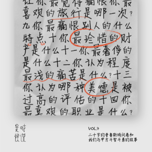 Vol.7 二十岁的普鲁斯特问卷和我们与甲方斗智斗勇的故事