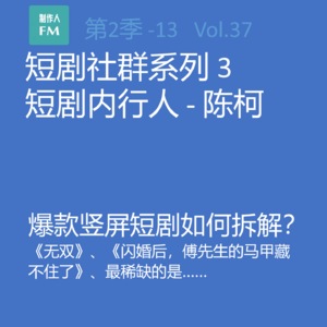 Vol.37 亲历短剧13:爆款竖屏短剧如何拆解?实例讲解