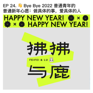 #24 👋 Bye bye 2022 普通青年的普通新年心愿：做具体的事，爱具体的人