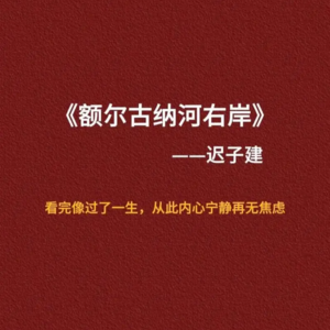 NO.8 《额尔古纳河右岸》一个心灵世界没有枷锁的人，他活的一定非常灿烂
