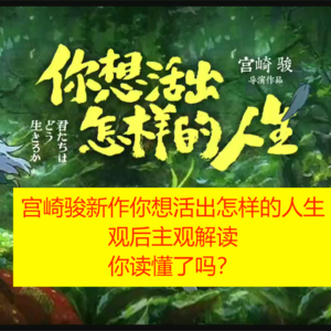 宫崎骏新作你想活出怎样的人生 观后主观解读，你读懂了吗？