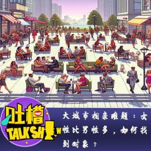大城市相亲难题：女性比男性多，如何找到对象？[吐槽脱口秀]