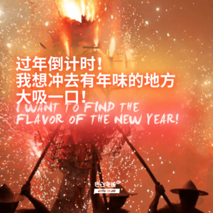过年倒计时！我想冲去有年味的地方大吸一口！