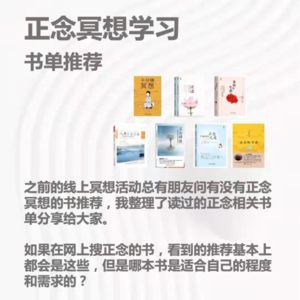 认识正念和冥想可以看哪本书？
