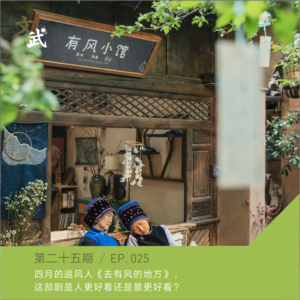EP025 四月的追风人《去有风的地方》，这部剧是人更好看还是景更好看？