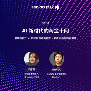 INDIGO TALK / AI 新时代的淘金十问 - EP04