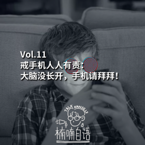 Vol.11 戒手机人人有责：大脑没长开，手机请拜拜！