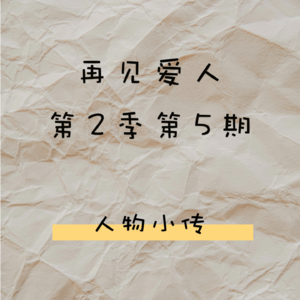 Vol.106 再见爱人S02E05 张婉婷小传&艾威小传&苏诗丁和卢歌小传