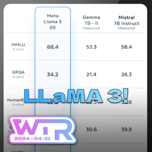 WTR | LLaMA 3 开源！第三方AirTag真好用（接入苹果查找网络）