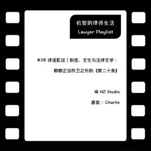 #38 律读影谈｜制度、文化与法律文学：聊聊正当防卫之外的《第二十条》