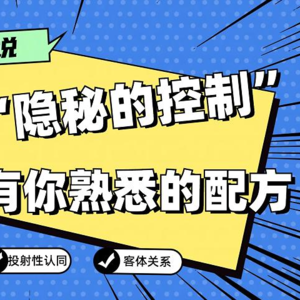 聊聊“隐秘的控制”，有没有你熟悉的配方