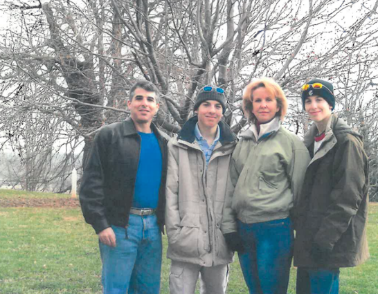 Left to right: Chad, Cody, Margaret and Grant Amato (source: Facebook)