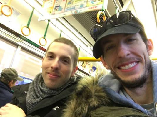 Cody (left) and Grant (right) on their December trip to Japan (source: Orlando Sentinel)