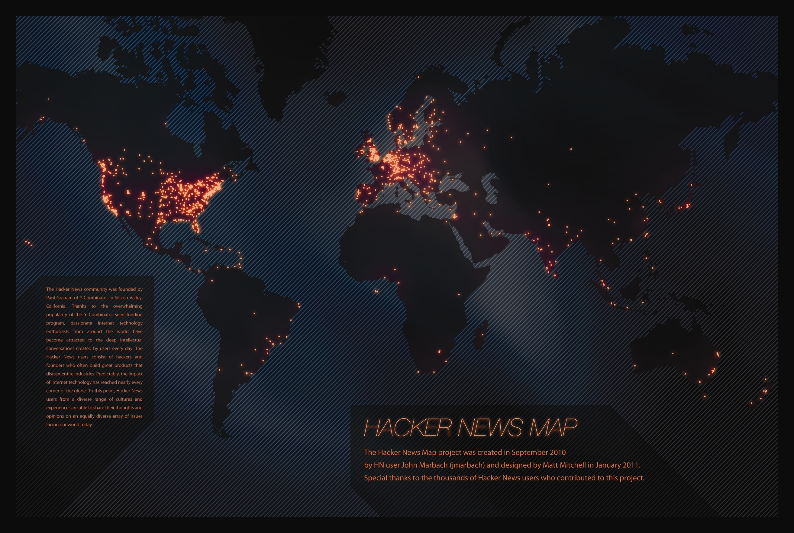 Hacker News Data Map