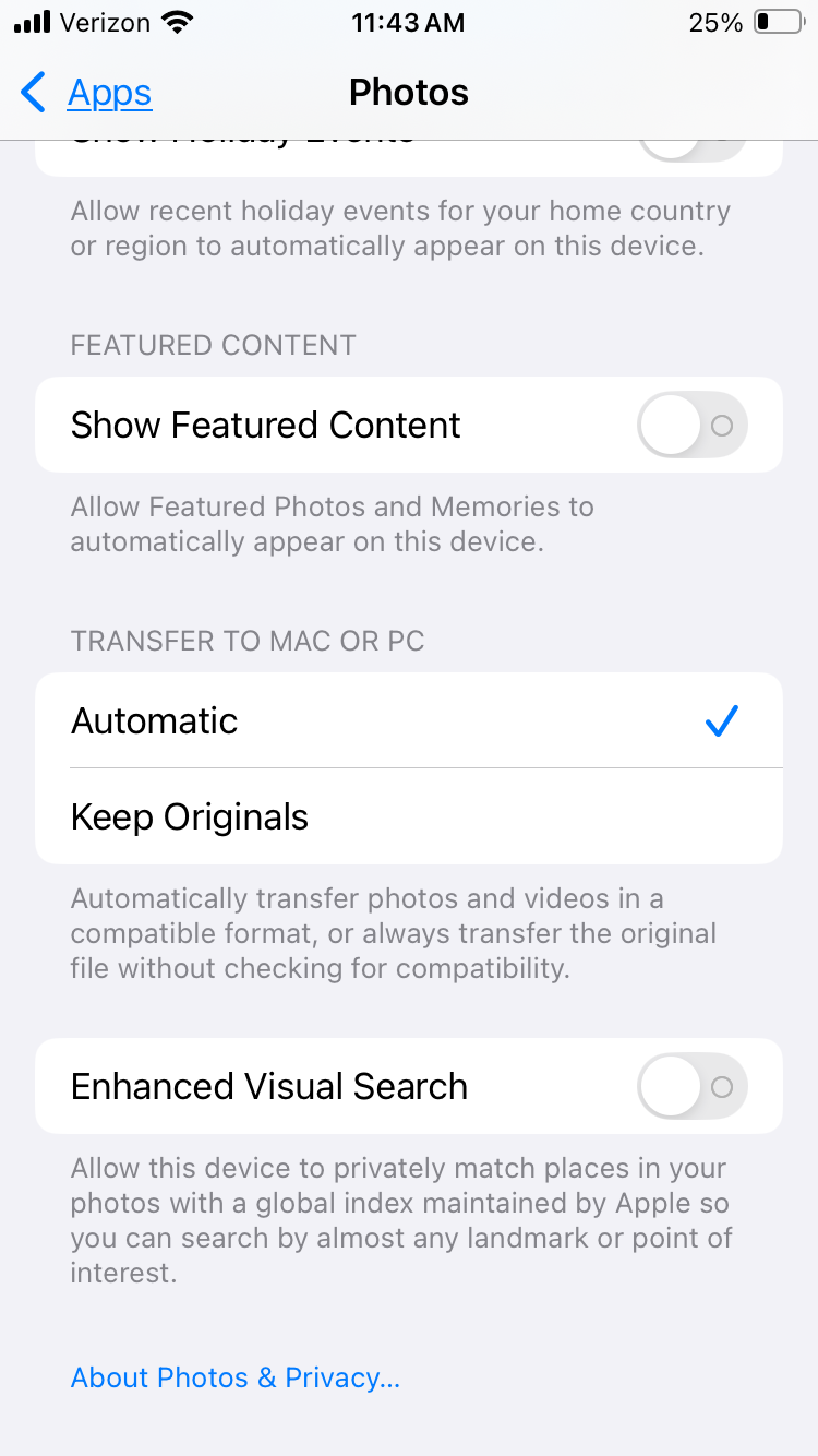 Apple Photos phones home on iOS 18 and macOS 15